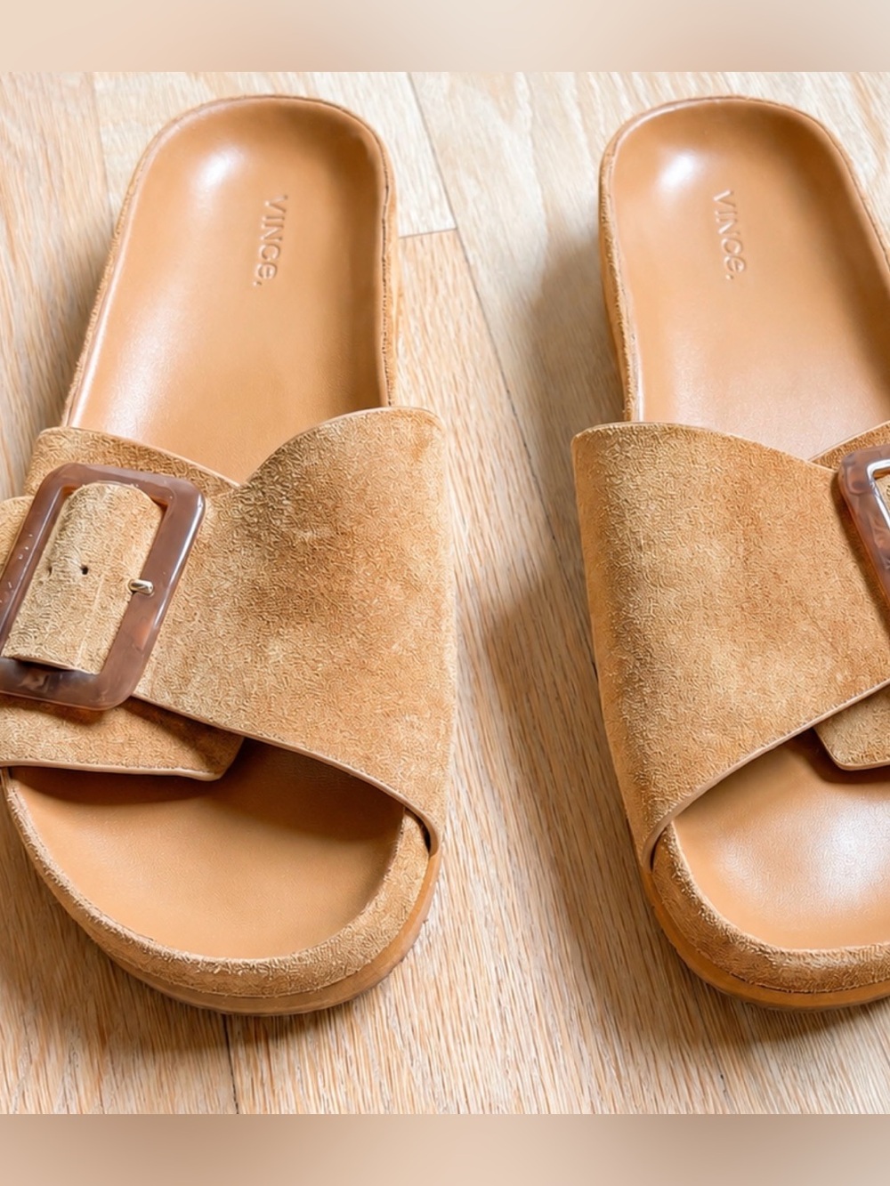 Vince Women's Grant Slip On Buckled Sandals Size 11